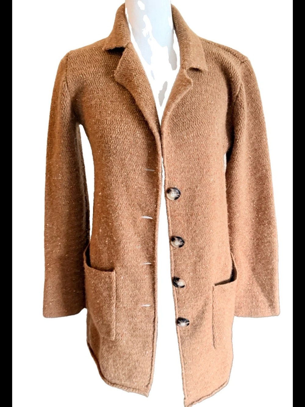 J. Crew Women's Donegal Wool Blend sweater coat lambswool blend quiet luxury